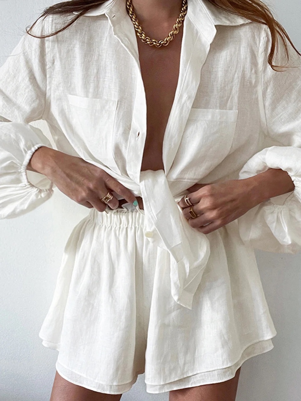 Commense Aegean Two Piece Double Lined Shorts matching Set L